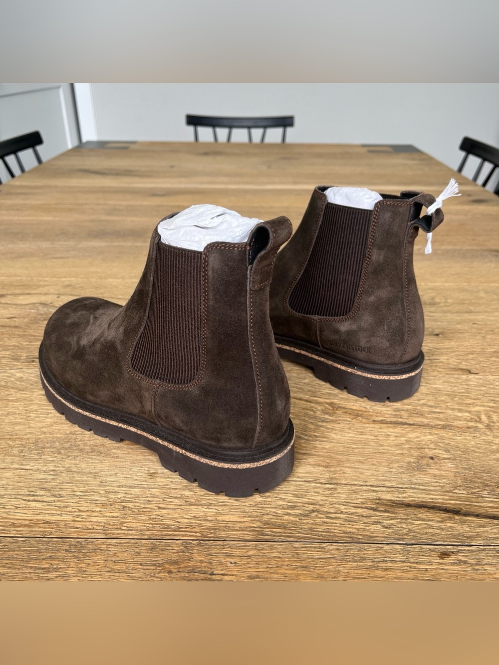 Size 8W / EU 39 Birkenstock Highwood Slip On Chelsea Boot in Mocha 1025758 - Picture 4 of 9